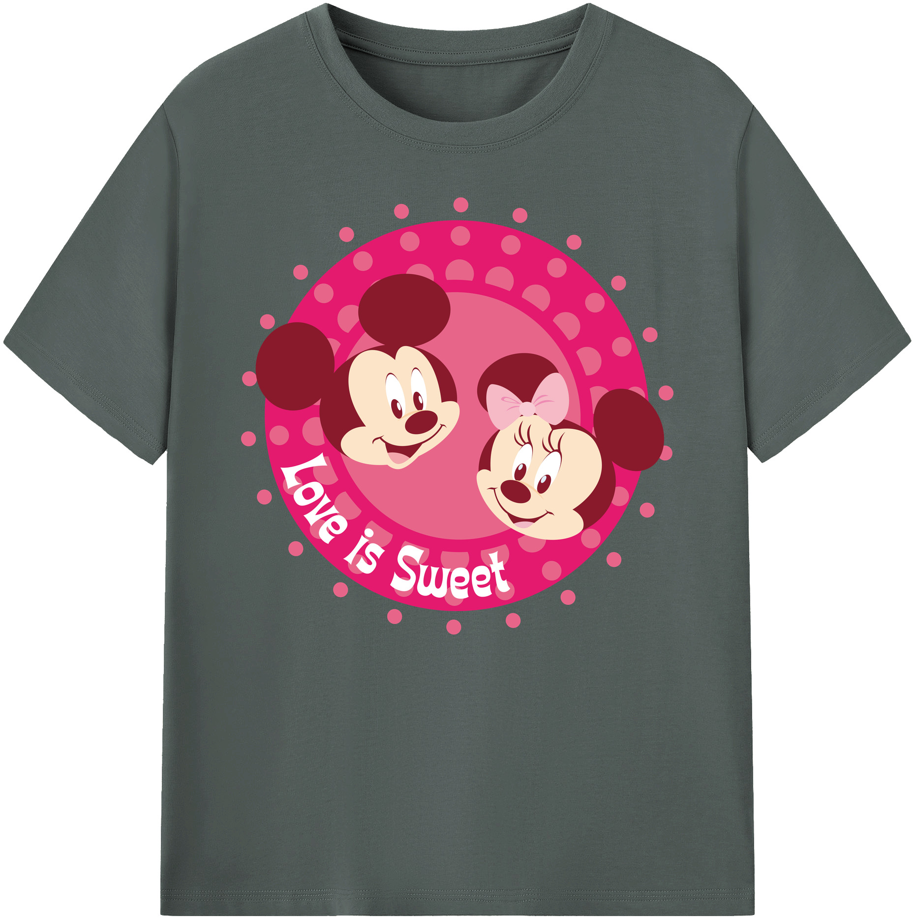 ミッキーマウス Mickey Mouse 綿100％ メンズ半袖Tシャツ｜肌触りやわらか＆通気性